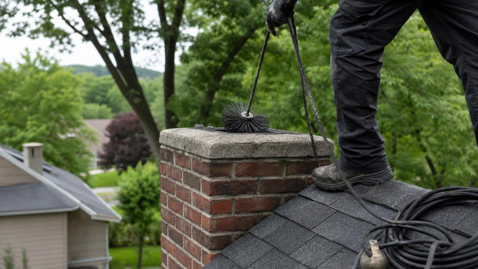 Practical chimney sweep & inspection in Upper Saddle River